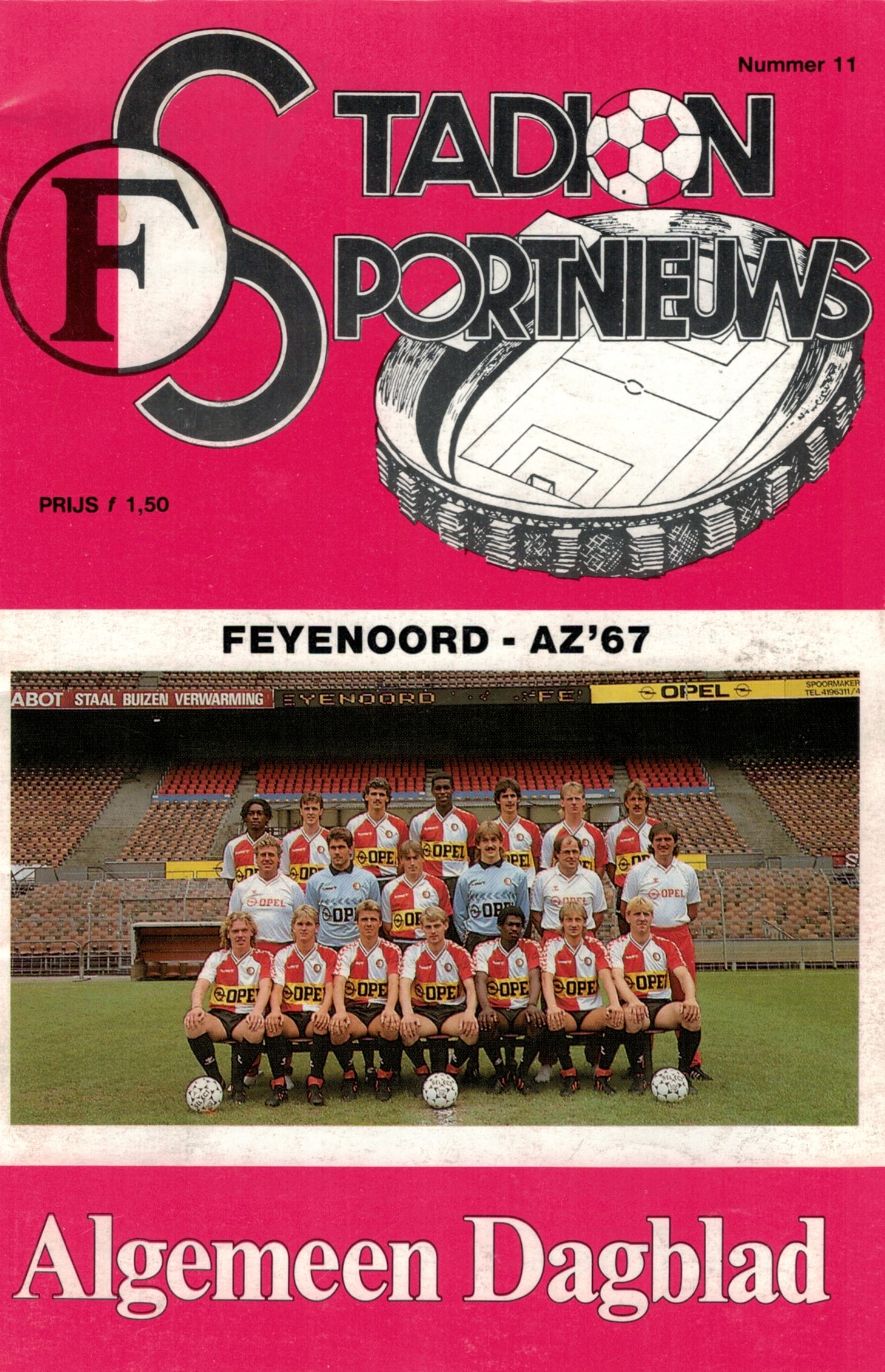 AZ Programma 7-feb-1988 Feyenoord uit